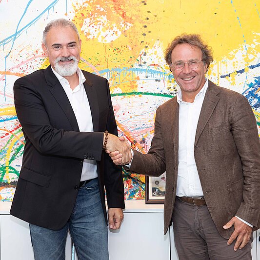 Massimo Pavin, CEO Sirmax e Diego Lombardo, Managing Director di Microtec